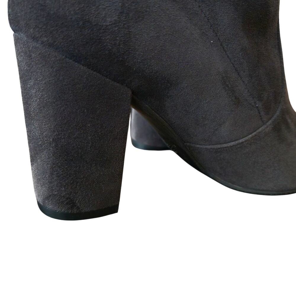 Stuart Weitzman Tieland Slate Gray Suede Over The Knee Boot Size 7 W Thigh High - Picture 10 of 11